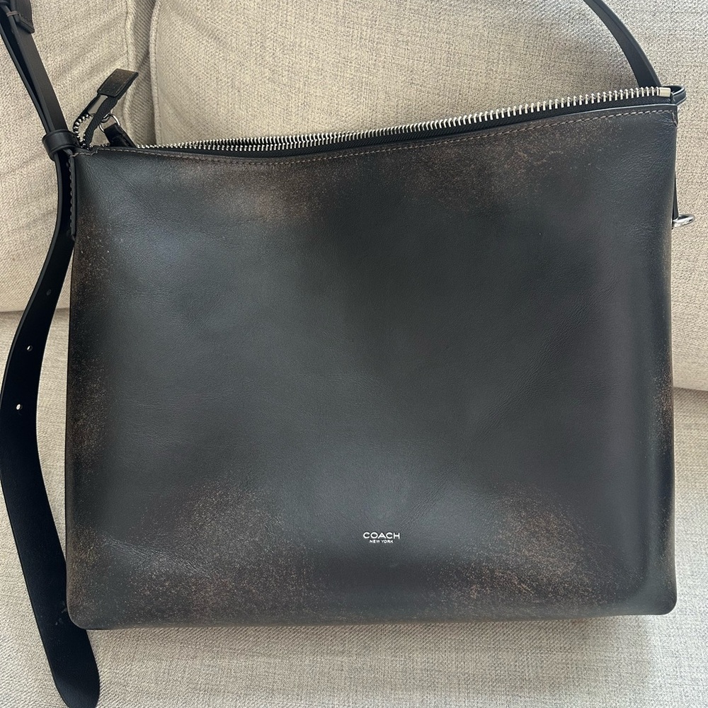 Coach Black Leather Bag Mott 38